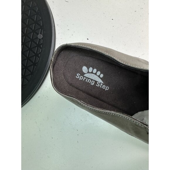 Spring Step Weekend Women's Size EU 41 (US 9.5) Low Heel Mules, Taupe. - Picture 9 of 9